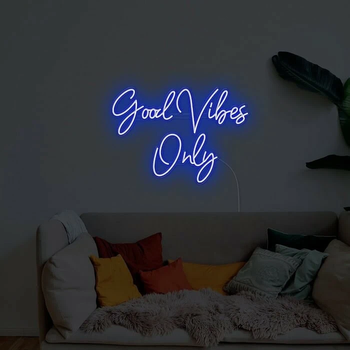 Good Vibes Only living room lighting Neon Sign