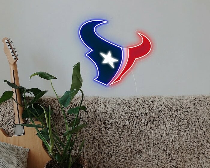 Houston Texans man cave football Neon Sign