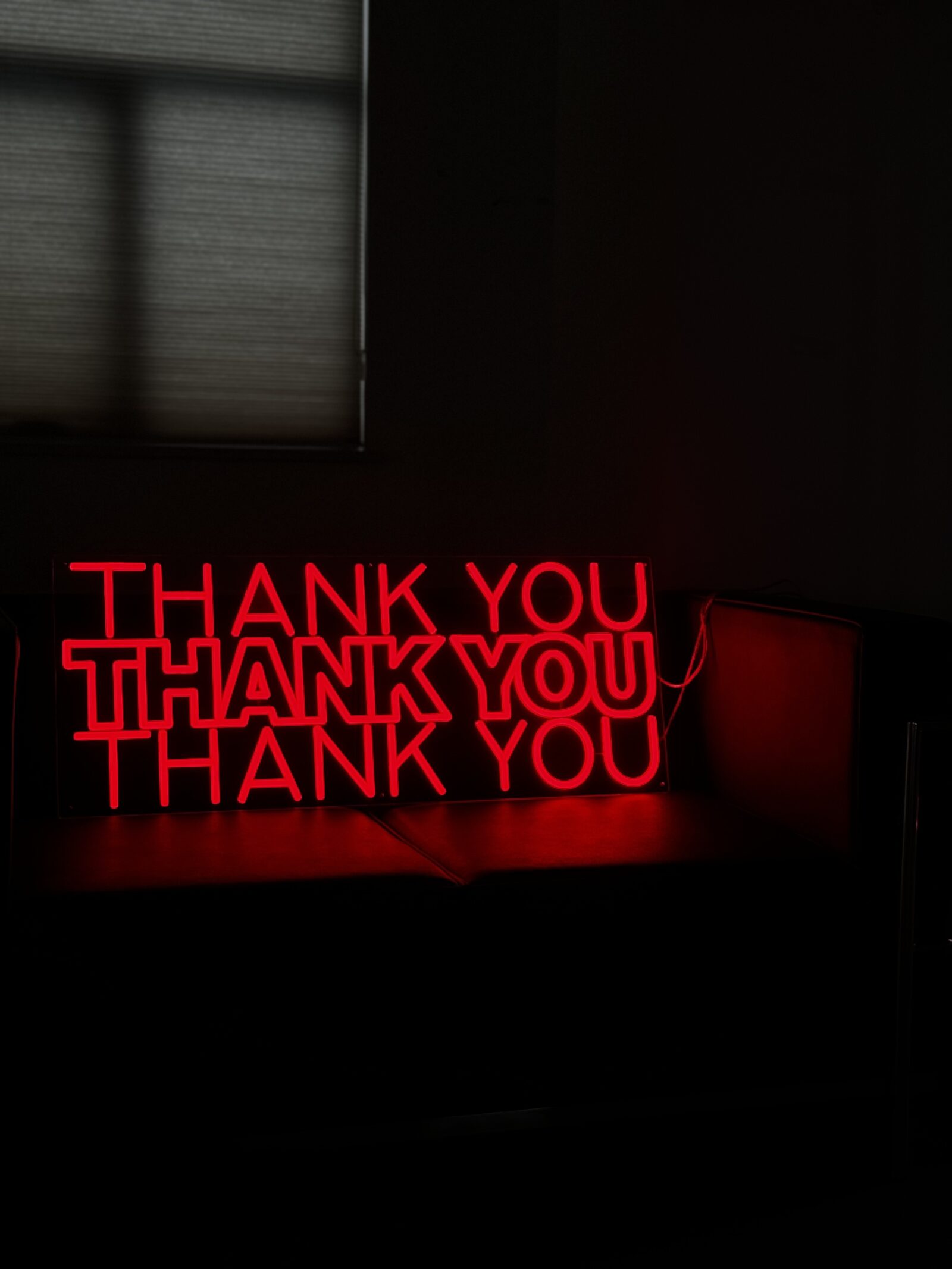 thank you restaurant business neon sign