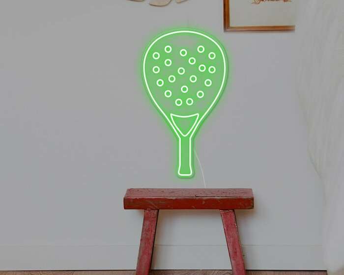 Padel trending sport cool neon sign light