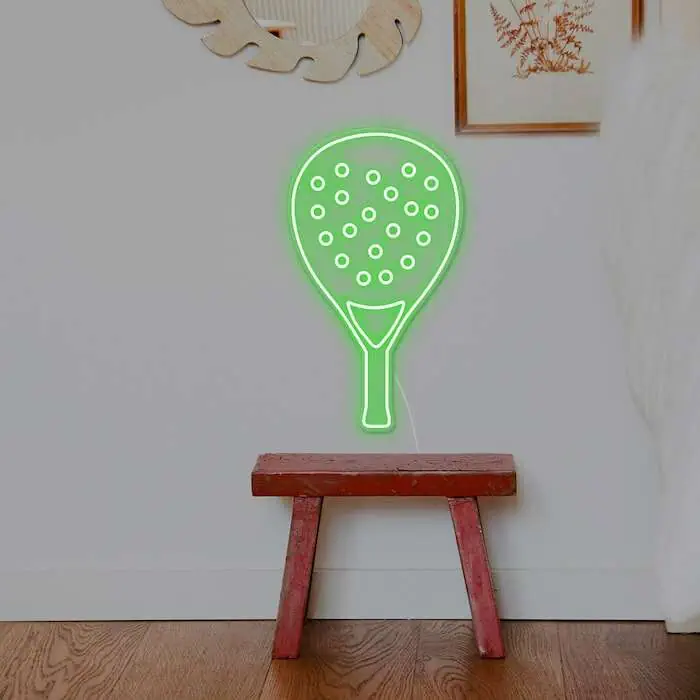 Padel trending sport cool neon sign light