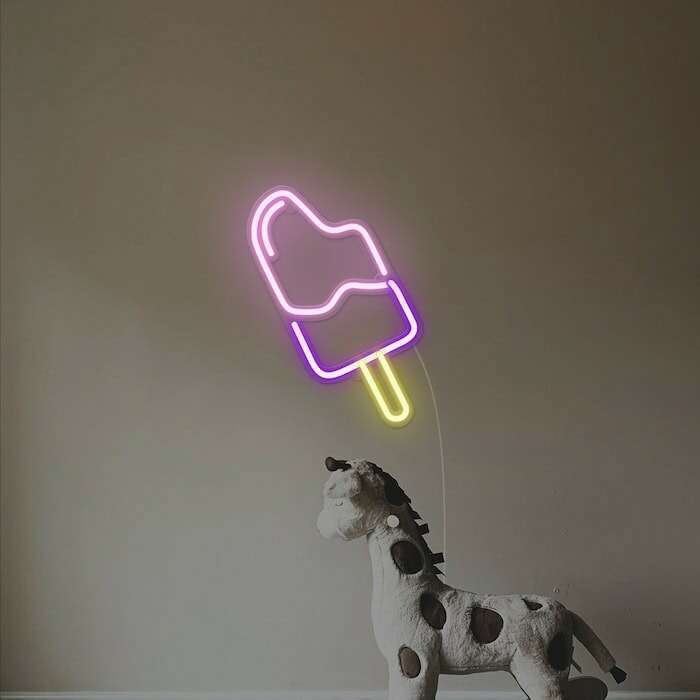 popsicle summer party decor neon sign