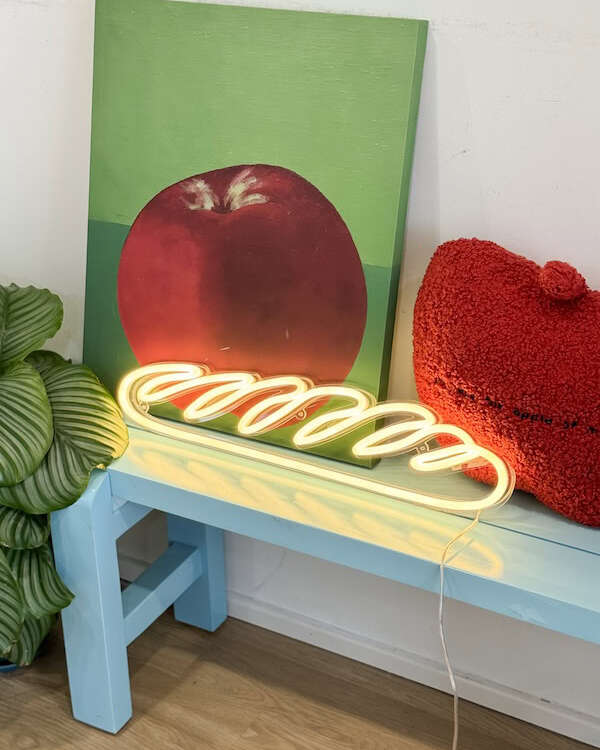 Baguette bread neon sign home decor