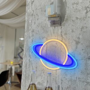 Saturn Cafe wall Decor Neon Sign