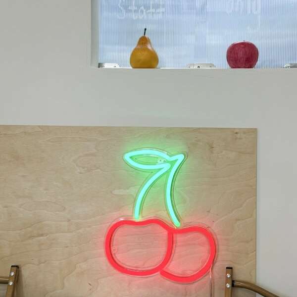 cherry neon sign ins home decor light up