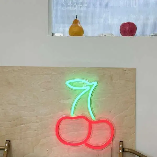 cherry neon sign ins home decor light up