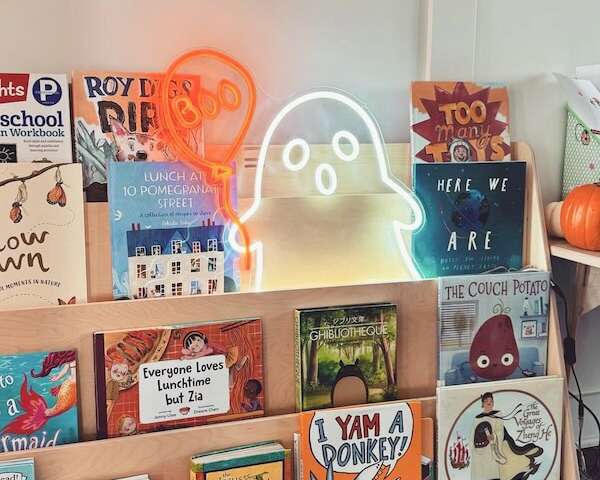 helloween ghost neon sign cute room decor