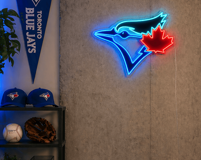 blue jays football man cave neon sign