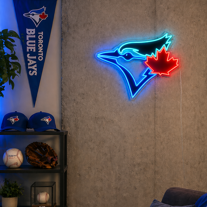 blue jays football man cave neon sign