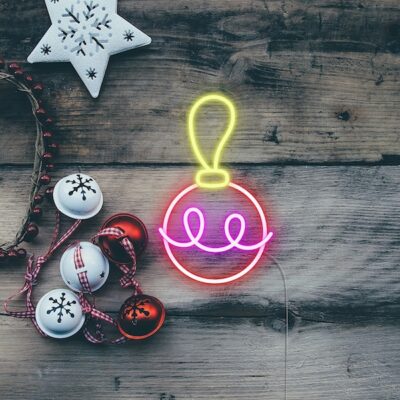 Baubles Holiday home decor neon sign