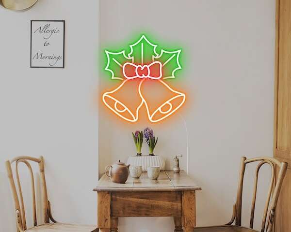 Christmas bell living room decor