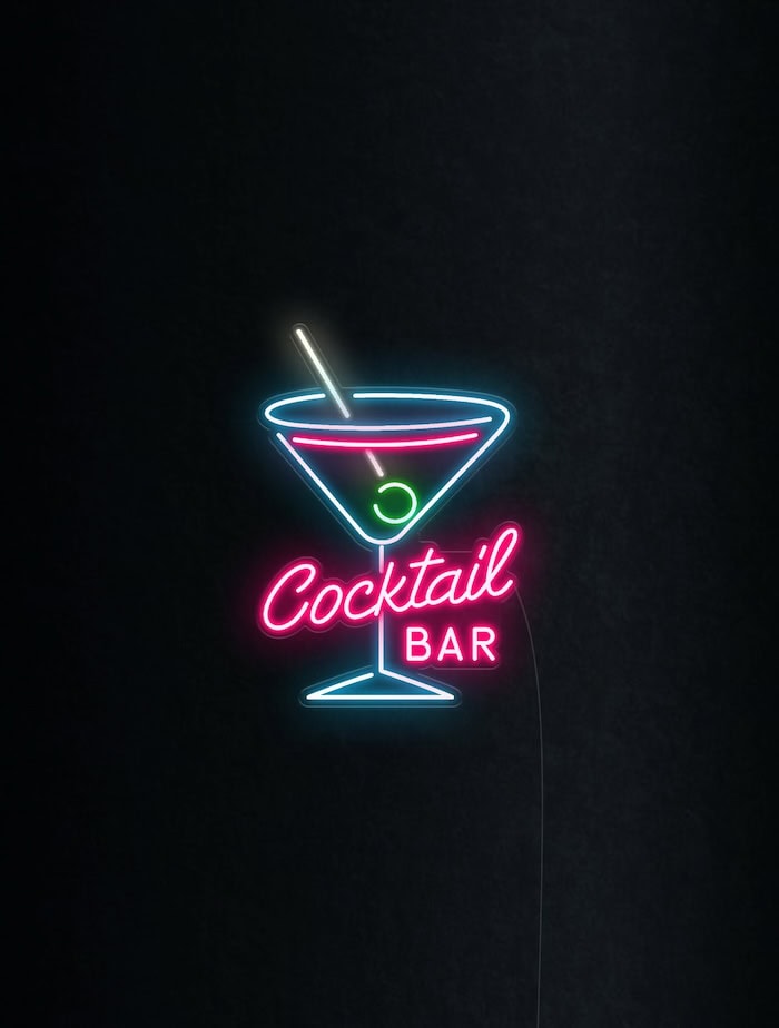 Bar with neon lights new arrivals