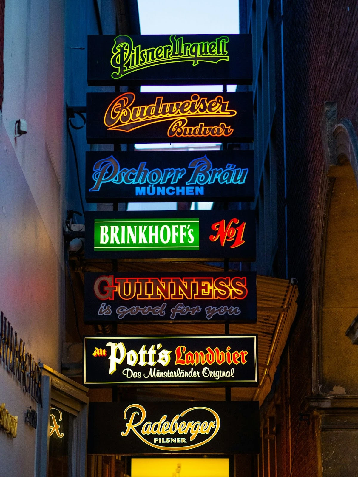 street beer neon signs