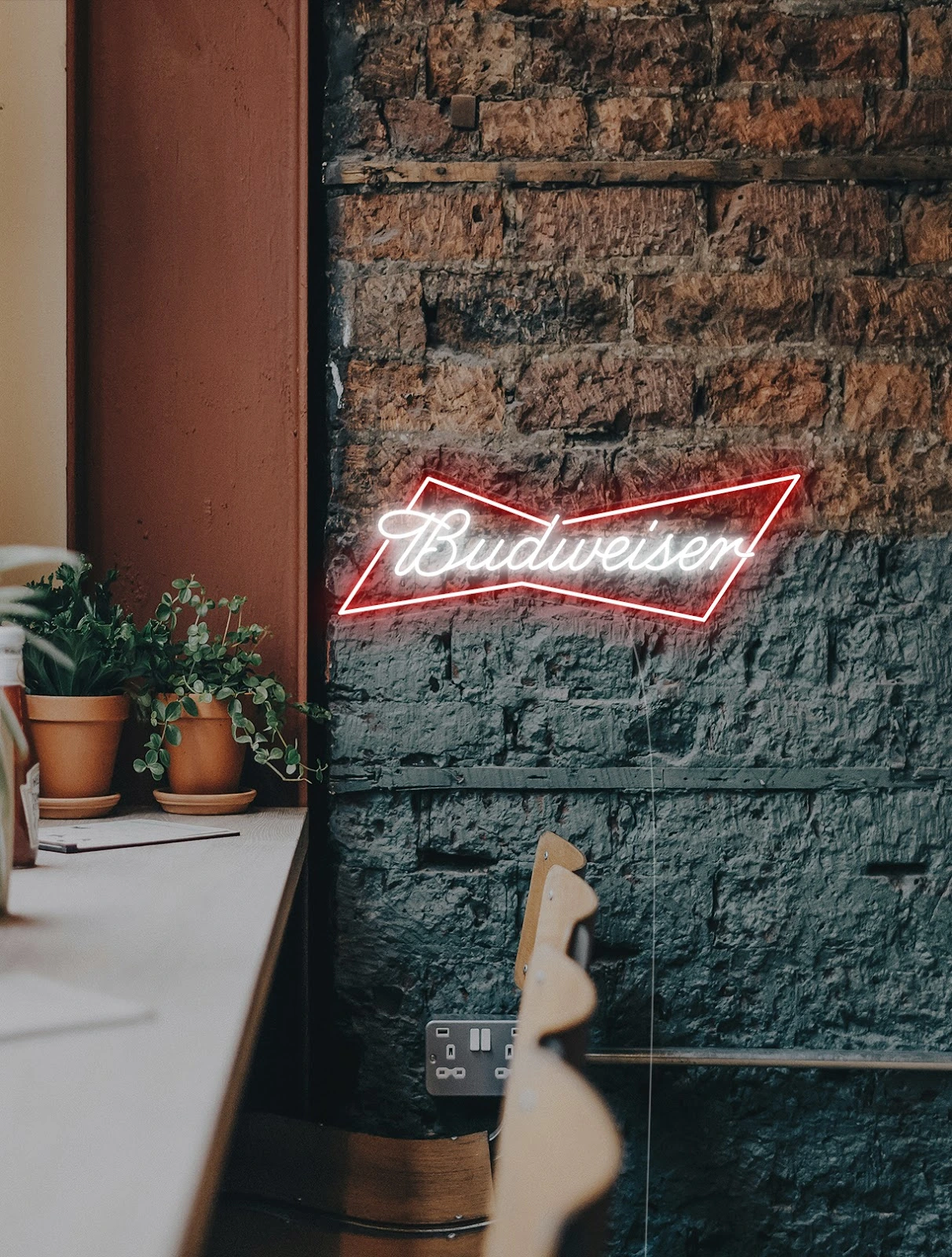 budweiser logo beer bar sign