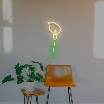 Calla Lily easter neon sign