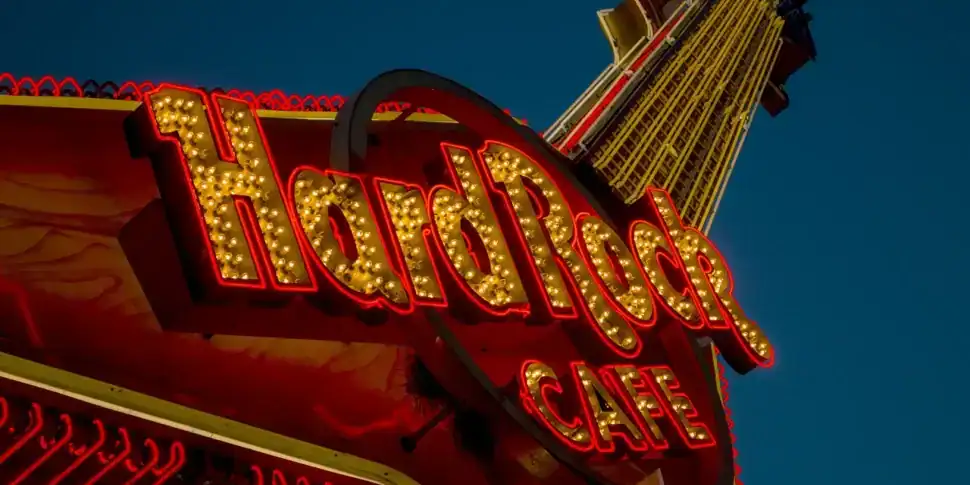 handrock cafe business restaurant bar sign