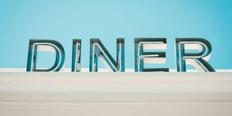 diner sign neon aesthetic neon signs