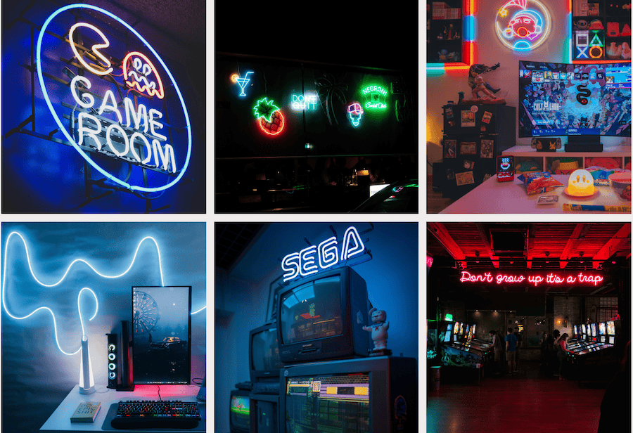 gamers neon signs man cave decor