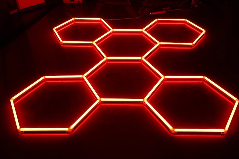 gamers red neon sign man cave decor