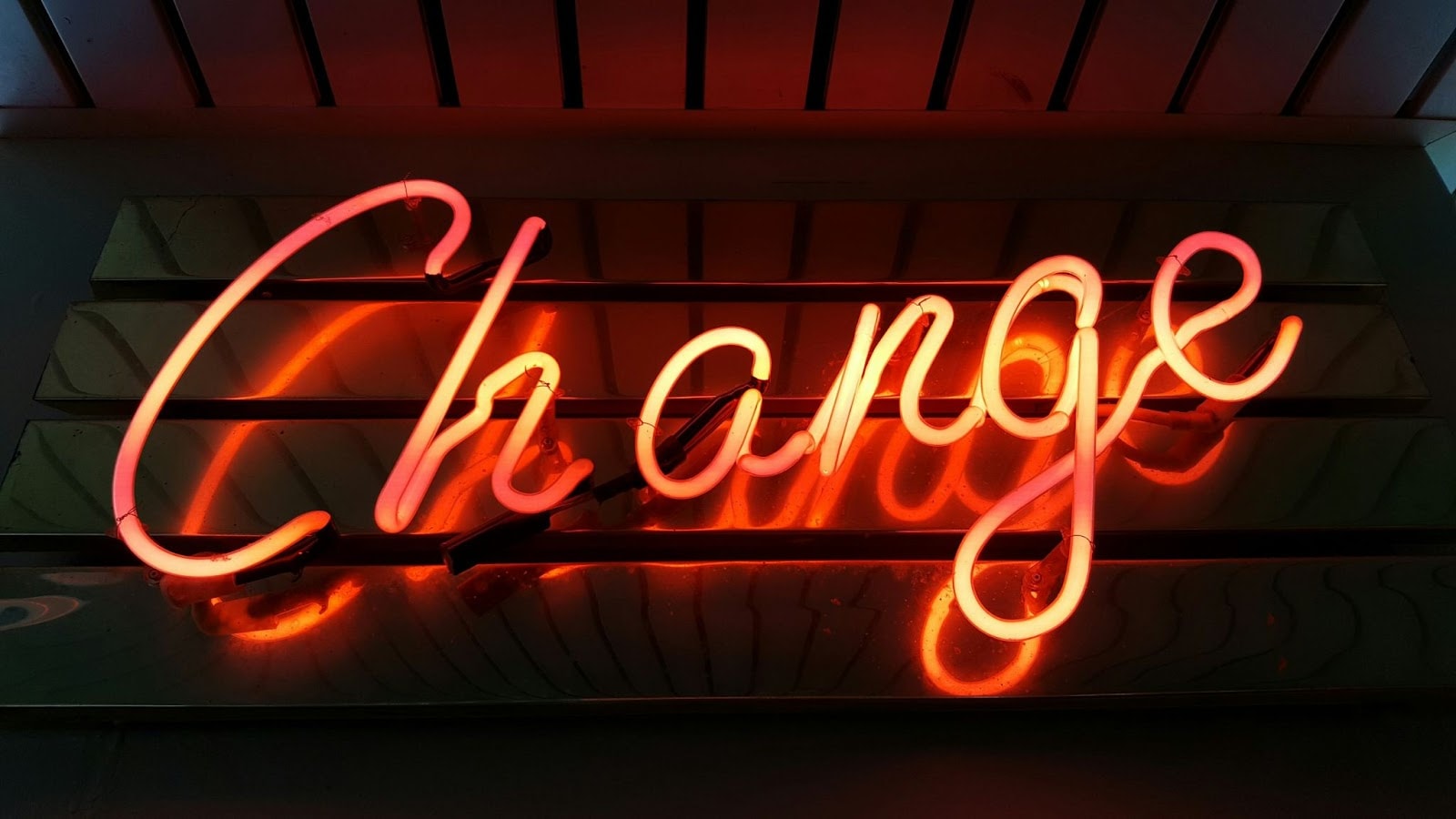 change classic red neon sign
