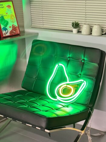 Avocado Neon Sign: Best for Placing In a Kitchen or a Café
