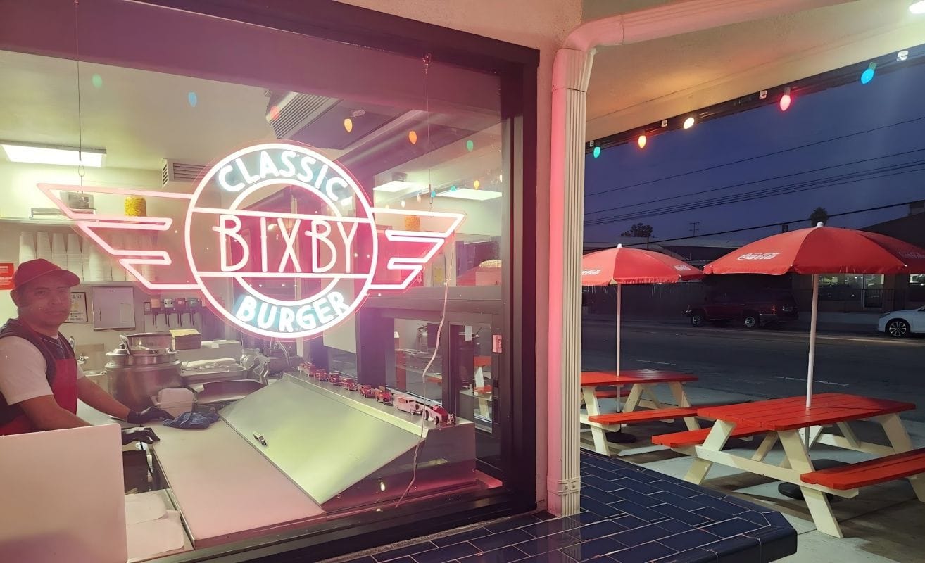 business use burger shop sign