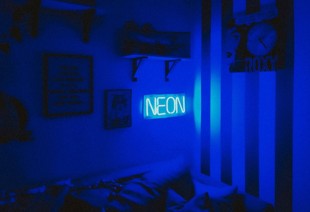 custom led neon sign blue neon home decor
