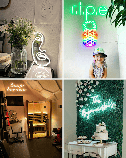 custom neon sign for different places