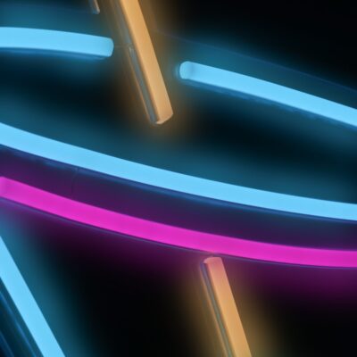 martini glass business neon bar sign