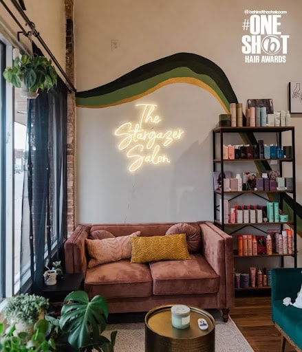 shop interior design neon sign