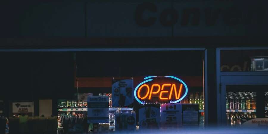Open Sign neon light for business