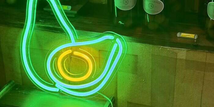 green avocado cafe decor neon sign