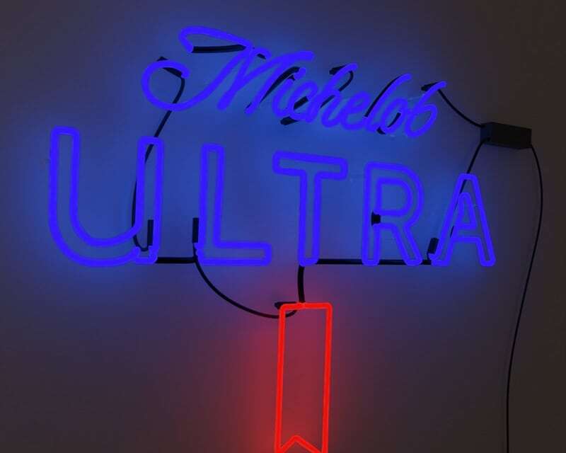 Michelob Beer Logo glass neon sign wall decor