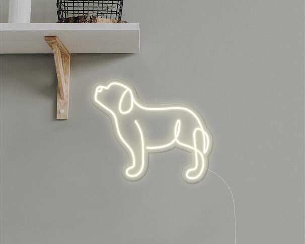 cute dog neon sign home decor