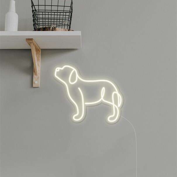 cute dog neon sign home decor