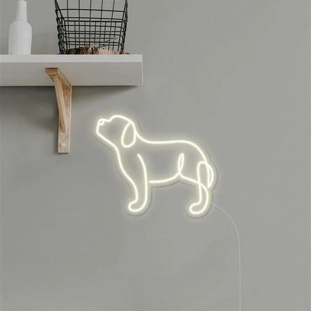 cute dog neon sign home decor