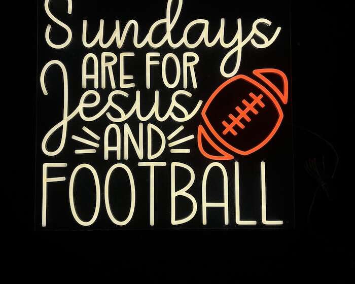 Sundays are for Jesus and Football