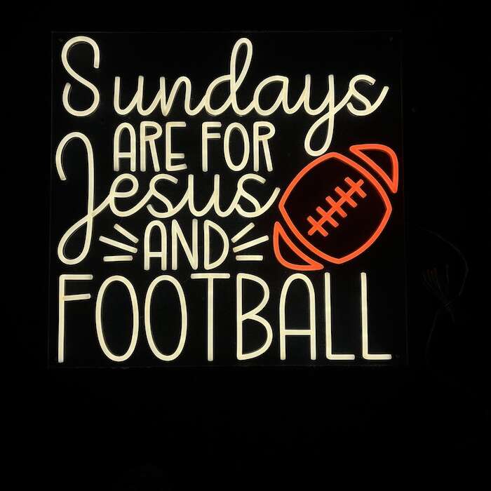 Sundays are for Jesus and Football