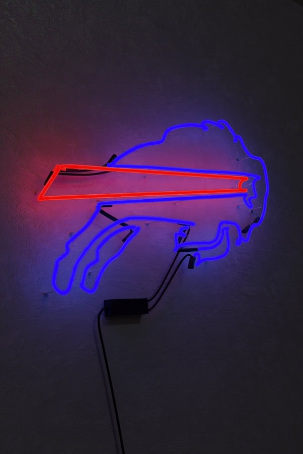 Buffalo Bills football glass neon sign business neon sign