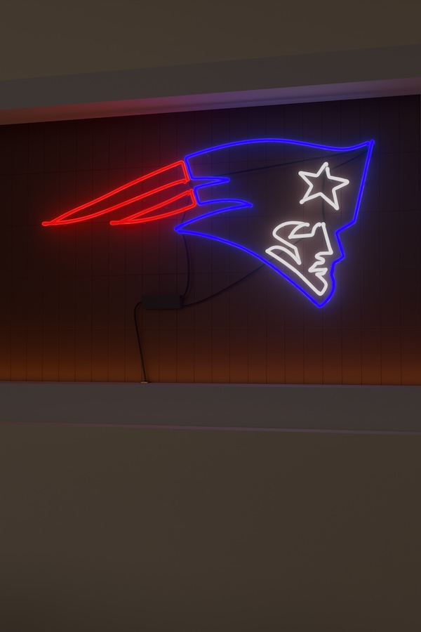 New England Patriots football Glass Neon Sign bar decor