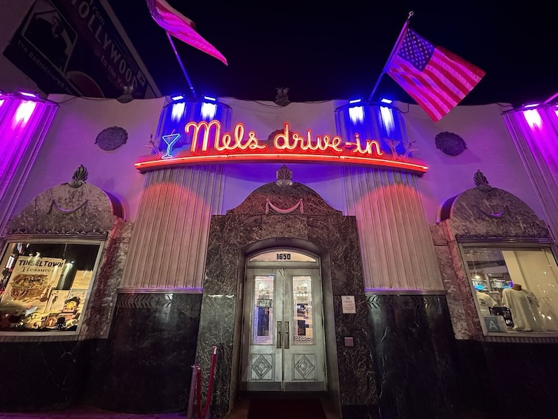 Mel’s Drive-In in Los Angeles custom neon sign