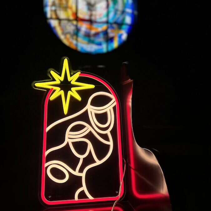 The Star Christmas Neon Sign holiday decor