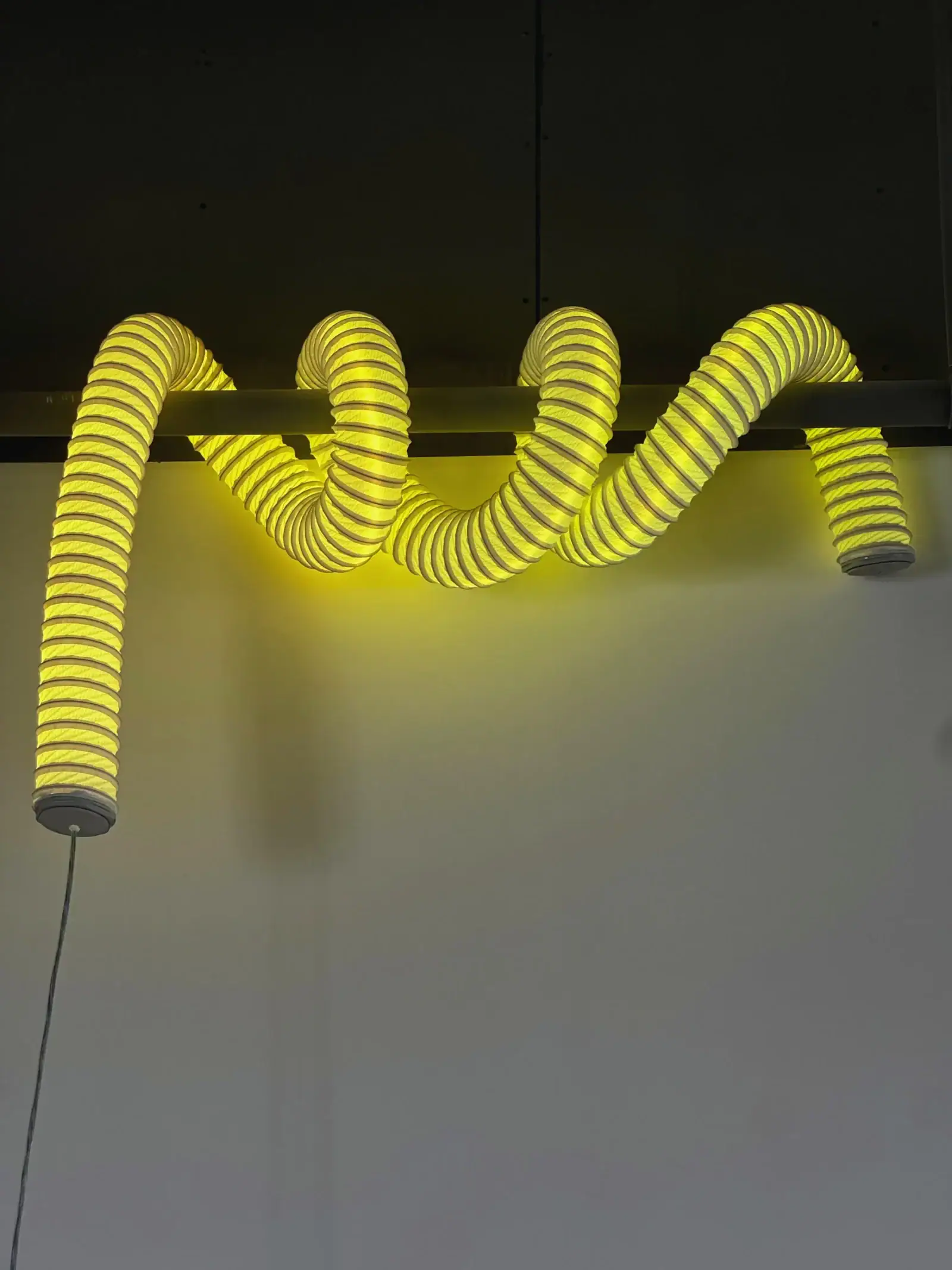 A poseable tubular lamp that can be bent and knotted