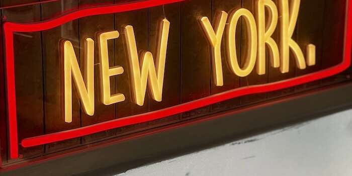 New York iconic city neon sign home decor