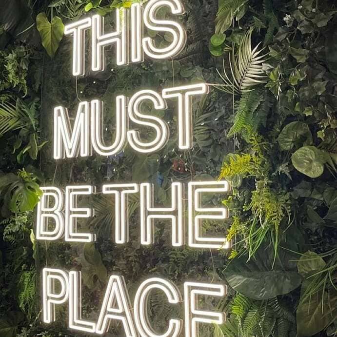 this must be the place backyard sign