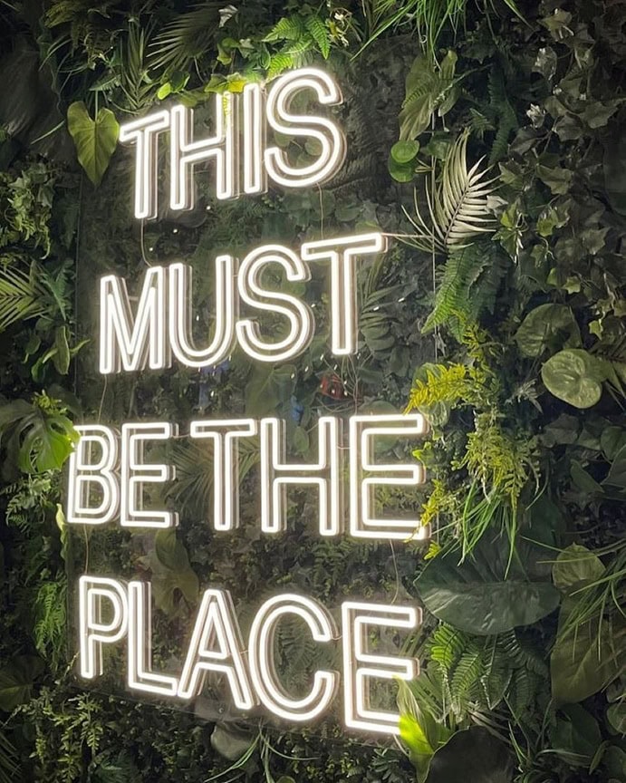 this must be the place backyard sign