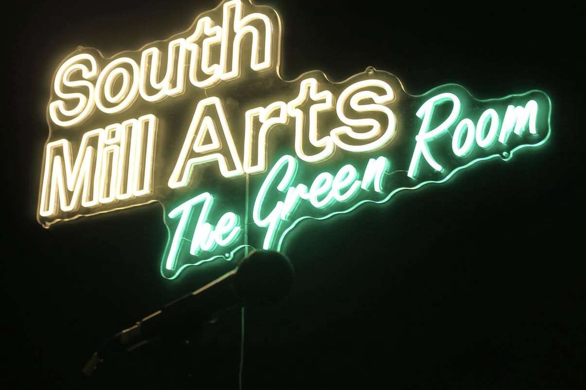 custom led neon sign for talkshow podcast studio