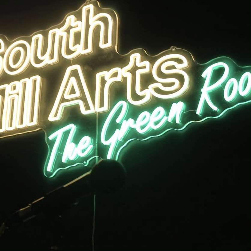 custom led neon sign for talkshow podcast studio
