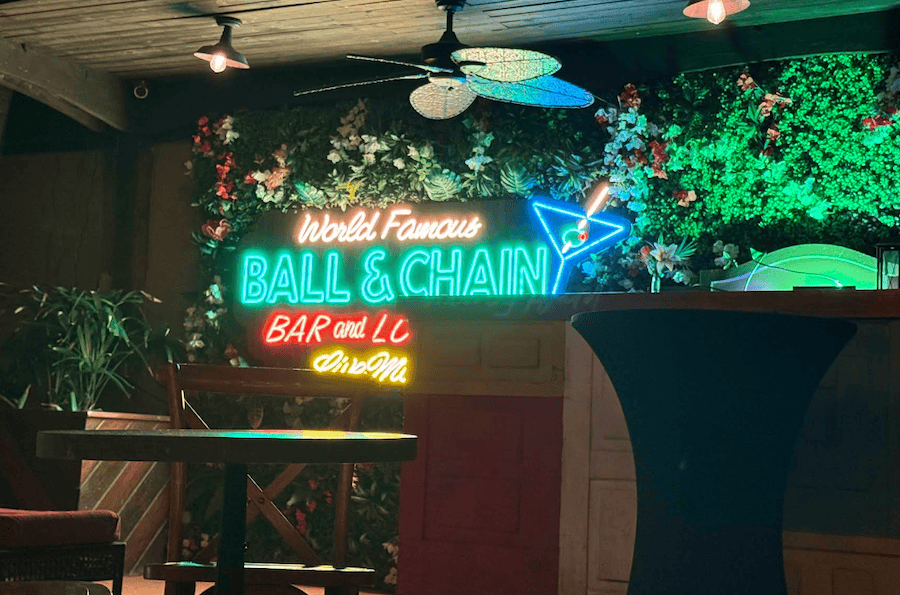 Ball & Chain bar Neon signs in Miami