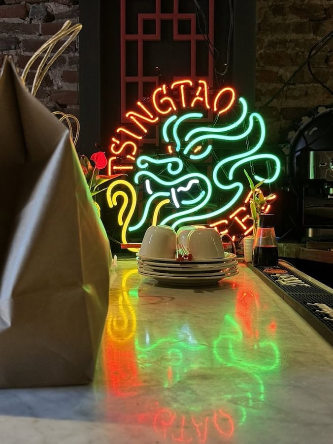 Han Dynasty Chinese restaurant neon signs in Philadelphia